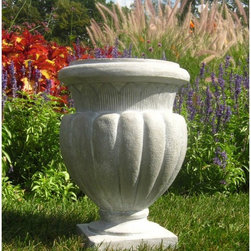 Architectural FS34051 Carved Stadium Urn Planter - Outdoor Pots And Planters
