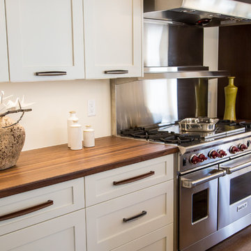 Butcher block counter