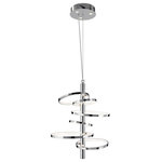 Elan Lighting - Elan Lighting 83409 Sirkus - 28" 9 LED Pendant - Acrobatic performers have a grace and precision thSirkus 28" 9 LED Pen Chrome Etched Acryli *UL Approved: YES Energy Star Qualified: n/a ADA Certified: n/a  *Number of Lights: Lamp: 9-*Wattage:54.4w LED bulb(s) *Bulb Included:Yes *Bulb Type:LED *Finish Type:Chrome