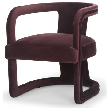 Metro Rory Accent Chair Plum Upholstery