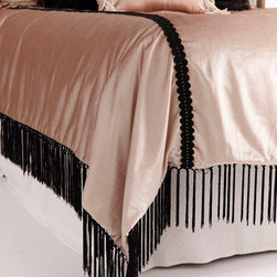 Velvet and Lace Reversible Duvet Cover - Mon Cheri with Gorgeous Shams and Accen - Products