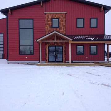 Office Entrance Cedar Shakes