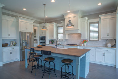 Inspiration for a contemporary kitchen remodel in Other