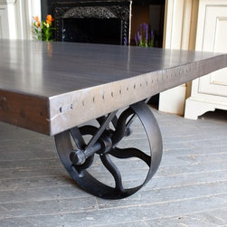 Modern Wheelbarrow Oversized Coffee Table - Coffee Tables
