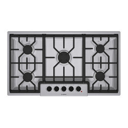 Bosch 500 Series 36" Gas Cooktop, Stainless Steel | NGM5654UC - Cooktops