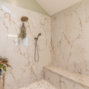 Primary Bathroom Transformation with Custom Walk-In Shower in Independence