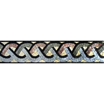Mosaic Border Rope Design, 12x4