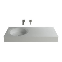 ADM Bathroom Design - ADM Rectangular Countertop Sink, White, 32" - Bathroom Sinks
