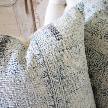 Batik Color Block Style Accent Pillows