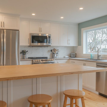 Modern kitchen & Bath renovation | Habermehl Contracting