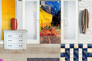 Eclectic entryway photo in Other