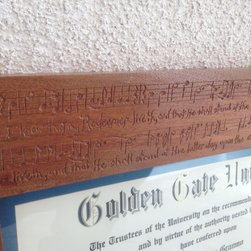 Engraved mahogany frame - Products