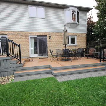 Some custom decks built by Hickory Dickory Decks using Armadillo decking.