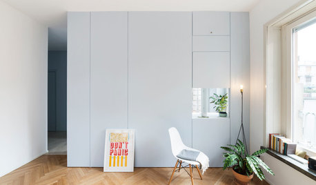 Le Case di Houzz: 55 mq e una Scatola Azzurra come Cucina