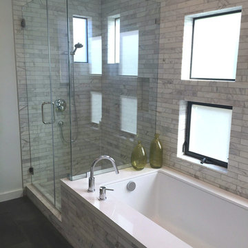 Marble Inspired Restrooms