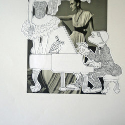 "Dance Series" - drawings/collage - Fine Art Prints