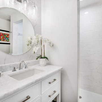 White Marble Guest Bathroom