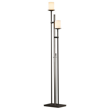 Hubbardton Forge 234903-1021 Rook Twin Floor Lamp in Soft Gold