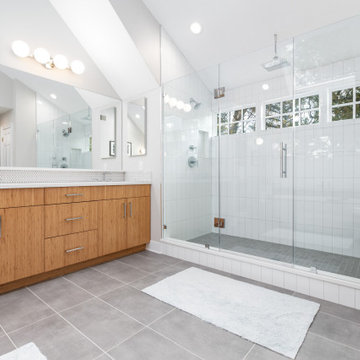 Zen Tranquility: Bamboo Cabinet Bathroom Renovation