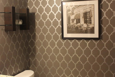 Powder room - contemporary powder room idea in Ottawa