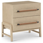 Meridian Furniture - Kaya Bedroom Furniture, Natural, Nightstand - Indulge in the allure of the natural Kaya Night Stand by Meridian Furniture. Its captivating design, luxurious natural finish and vegan leather handles will elevate any space with effortless elegance. Crafted with precision and durability in mind, this stunning piece becomes the focal point of gatherings, fostering moments of connection and warmth. Embrace sophistication and style with the Kaya Night Stand, a testament to exquisite taste and timeless beauty.