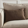 Jaipur Living Majere Solid Brown Poly Fill Pillow 13"X21" Lumbar