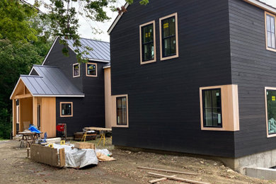 In Construction:  Stowe VT Modern Farmhouse