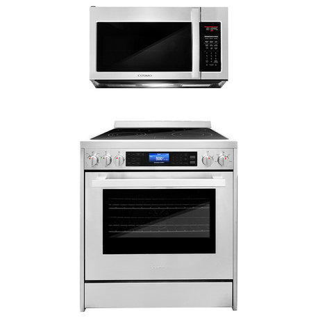 2-Piece Kitchen, 30" Over The Range Microwave and 30" Electric Range