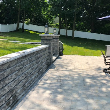 Unilock Beacon Hill NY Blend Patio Installation