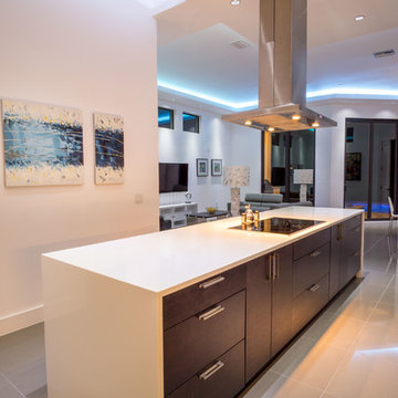 Open plan kitchen