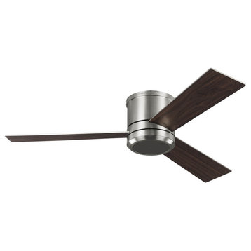 Visual Comfort Fan Clarity Max 56 Inch Ceiling Fan In Brushed Steel