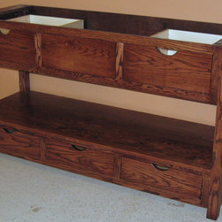 Mission Style Oak Vanity - Bathroom Vanities And Sink Consoles