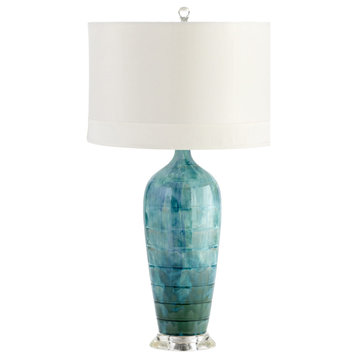Elysia 29" Table Lamp in Blue Glaze