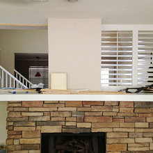family room: before and after