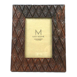 Matr Boomie (P) - Indian Palace Rosewood Frame For 4x6 Photo - Picture Frames