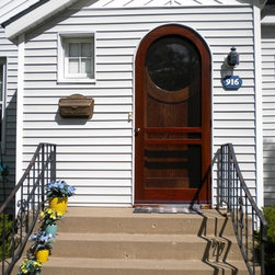 'G165RTCP' Entry Door with 'Contemporary RT' Screen Door - By Vintage Doors - Front Doors