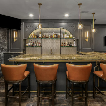Lower-Level Basement Bar & Entertaining Space