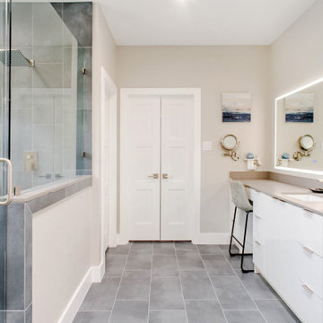 Contemporary Costal Master Bathroom Addition