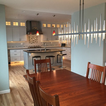 Galley Kitchen into Open Entertaining Space