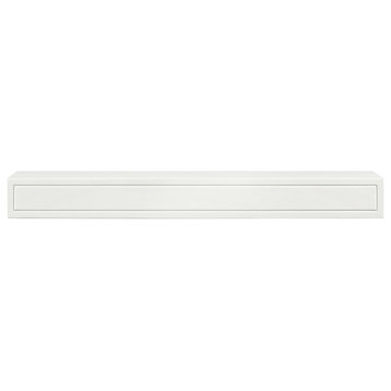 Pearl Mantels White Sarah Mantel Shelf, 48-Inch, Paint, 48", Pack of 2