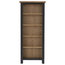 Oak 5-Shelf Bookcase, Blue-Black