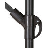 WestinTrends 10Ft Outdoor Patio LED Solar Light Cantilever Hanging Umbrella, Dark Green