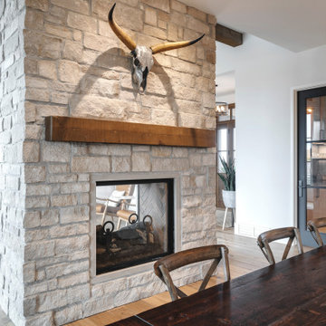 Wood Burning Fireplace