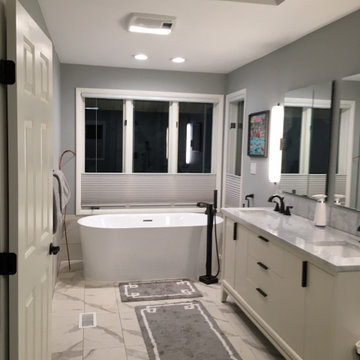 Waterfront master bath renovation
