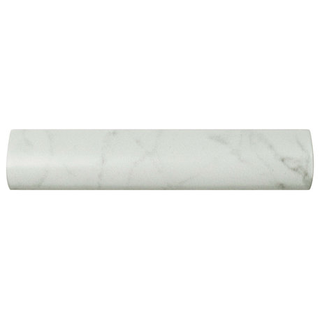 Classico Carrara Matte Pencil Bullnose Ceramic Wall Trim