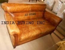 Industrial leather and canvas furniture from India buying inc