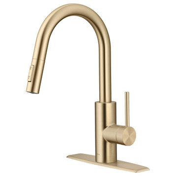 Kraus KPF-2620 Oletto 1.75 GPM 1 Hole Pull Down Kitchen Faucet - Spot Free