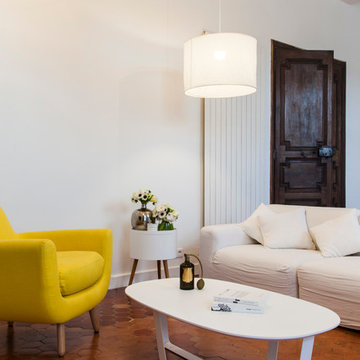 Salon contemporain d'un Appartement à AIX-EN-PROVENCE
