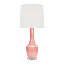 Worlds Away - Worlds Away Jordie Retro Ceramic Lamp - Table Lamps