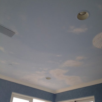 Sky Mural Boy Nursery 2